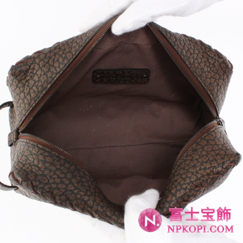 Bottega Veneta/ボッテガ・ヴェネタ トロレザー セカンドバッグ ブラウン 174361VQ1612109【2011年秋冬新作】
